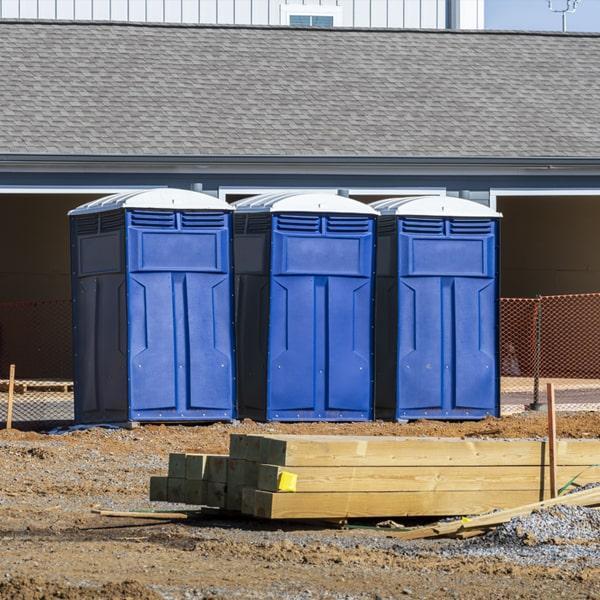 Heavy-duty construction site porta potty in Camp Pendleton, California